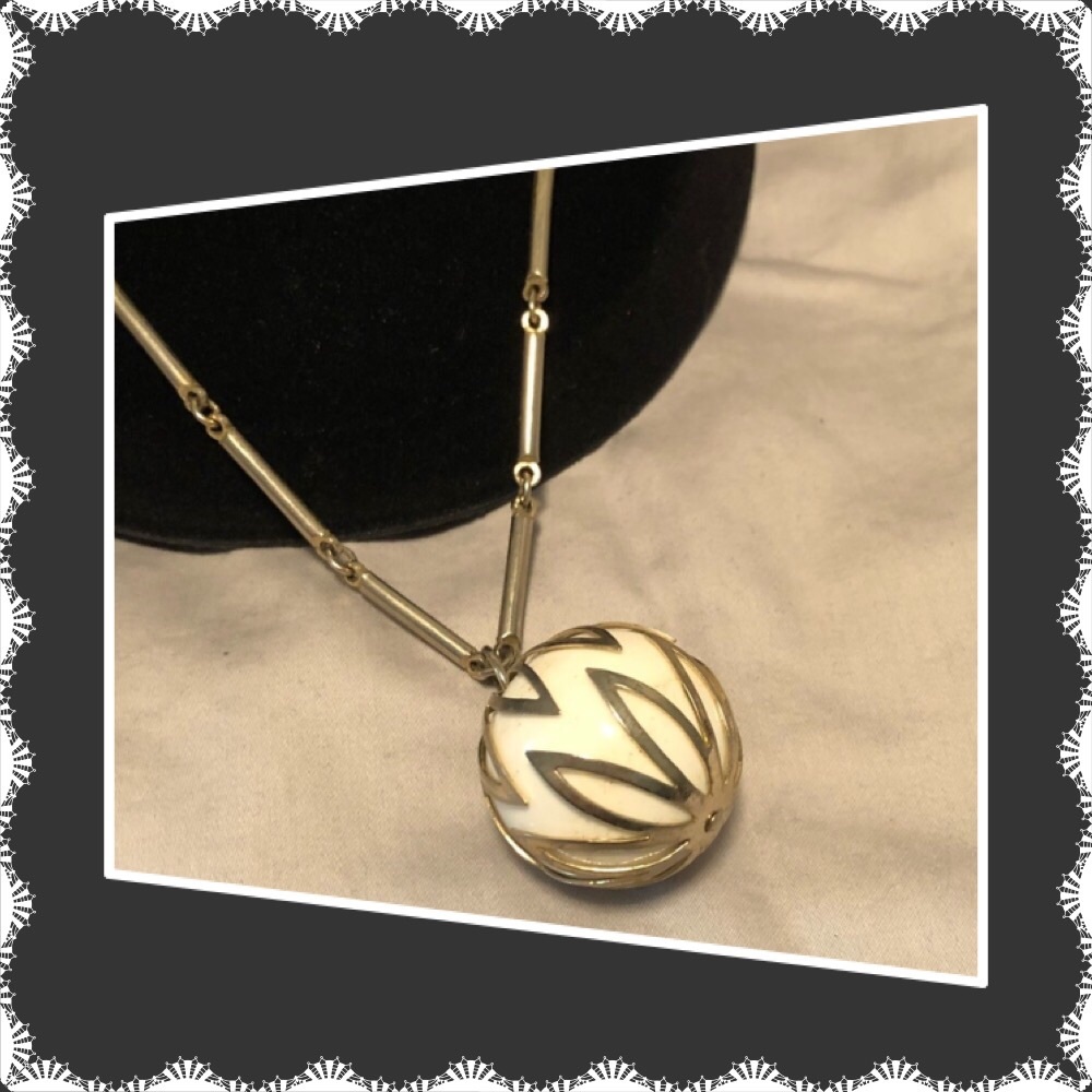 Vintage Ball Charm Necklace